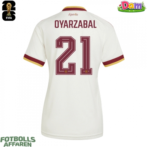 Spanien Mikel Oyarzabal #21 Bortatröja Kvinnor VM 2026 Kortärmad